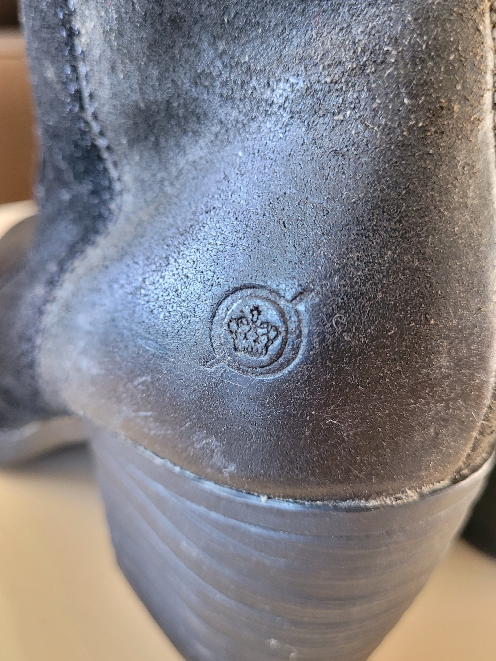 Born Michael Black Distressed Suede Booties - Picture 7 of 11